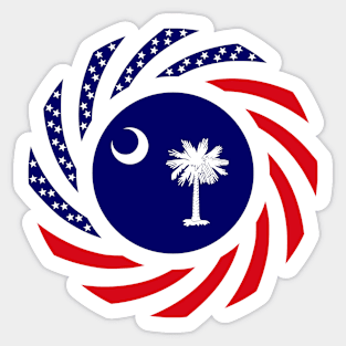 South Carolina Murican Patriot Flag Series Sticker